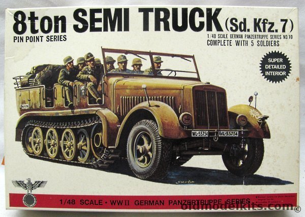 Bandai 1/48 8 Ton Semi-Truck Sd.Kfz.7, 8235-400 plastic model kit